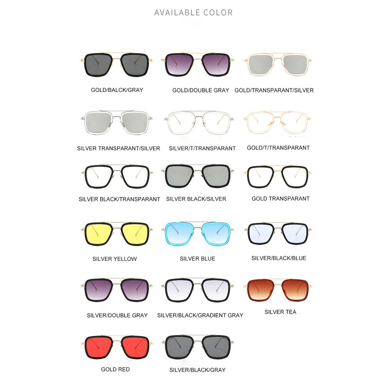 Sunglasses Manufacturer - OEM Custom High Quality Square Copper Iron Man