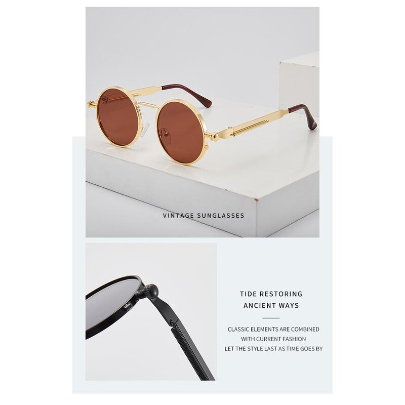 Sunglasses Manufacturer - OEM Custom 2020 High End Metal Mirror Retro Shades