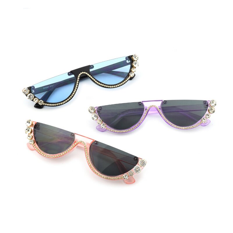 Sunglasses Manufacturer - OEM Custom 2024 Cool Half Eyewear Luxury Cat Eye