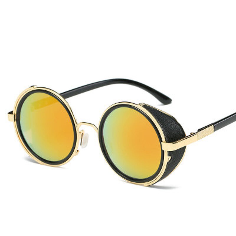 Sunglasses Manufacturer - OEM Custom Metal Mirror Punk Glasses Vintage Retro