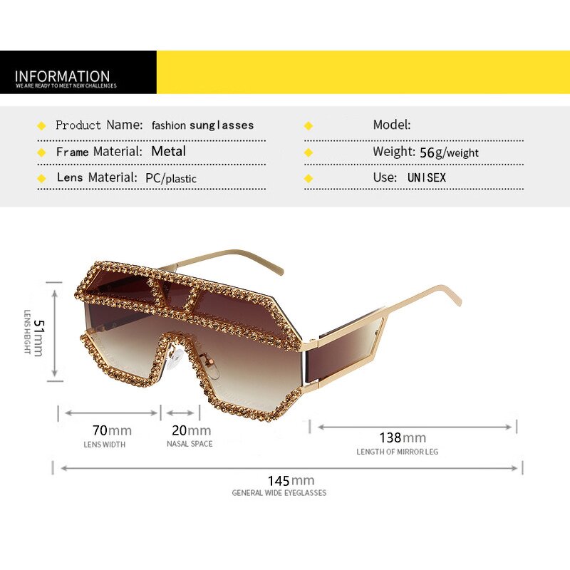 Sunglasses Manufacturer - OEM Custom 2021 Oversized Shades Vintage Big Frame