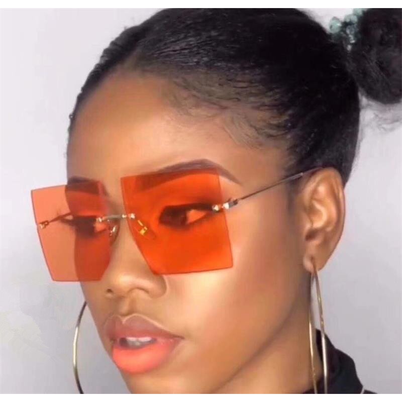 Sunglasses Manufacturer - OEM Custom Trendy Metal Big Oversized Rimless