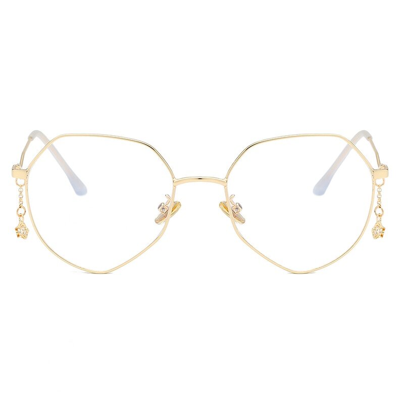 Spectacle Frame Manufacturer - OEM Custom New Net Red Female Polygonal Metal