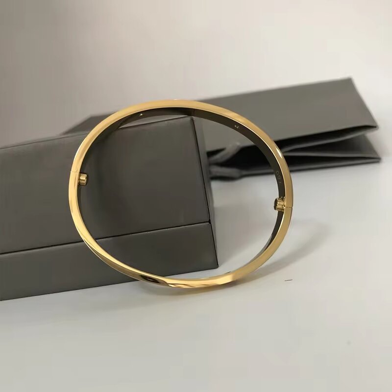 Screw Bangle Manufacturer - OEM Custom Luxury Gold Love Stainless Steel