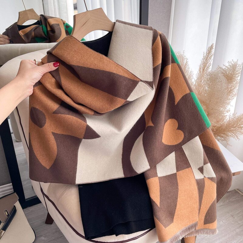 Cashmere Poncho Manufacturer - OEM Custom Luxury Custom Thick Winter Scarf