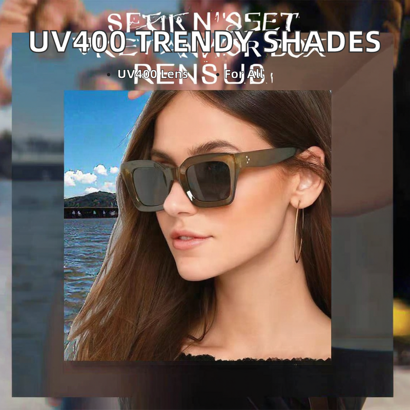 Sunglasses Manufacturer - Wholesale Trendy Fashion UV400 Square Frame
