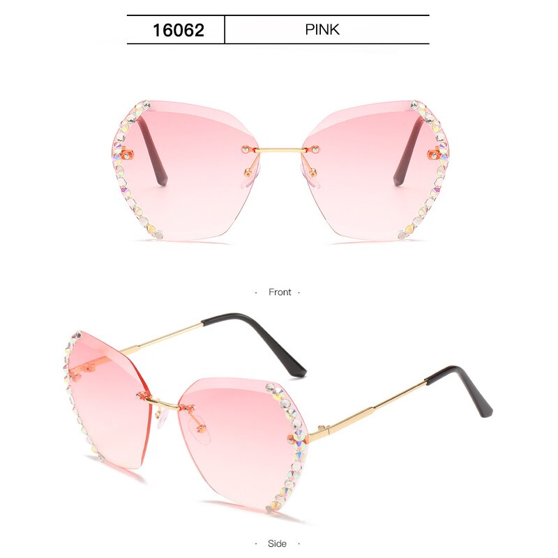 Sunglasses Manufacturer - OEM Custom Glitter Luxury Big Frame Oversized