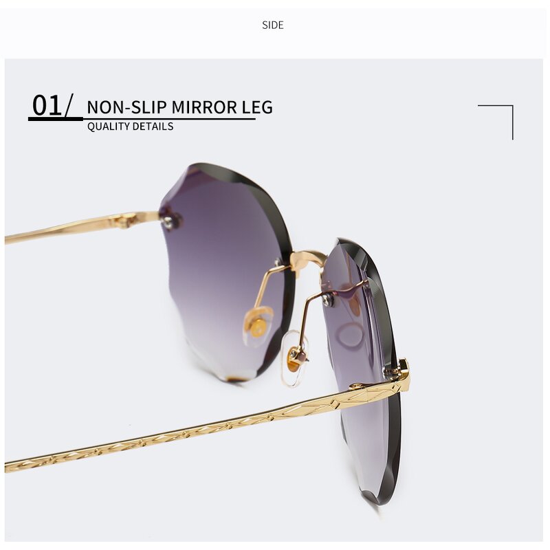 Sunglasses Manufacturer - OEM Custom Fancy Pilot 2020 Gradient Women Cut