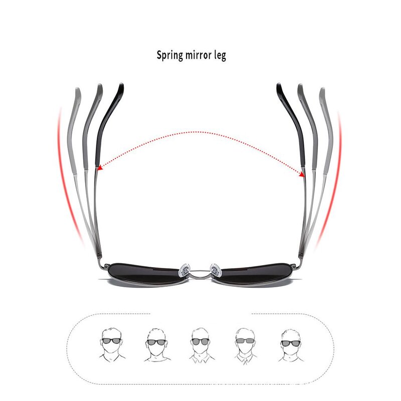 Sunglasses Manufacturer - OEM Custom Men Driving Sports Metal Polarized Pilot