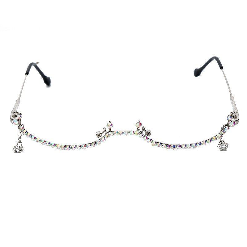 Sunglasses Manufacturer - OEM Custom Fashion Diamond Semi Rimless No Lens