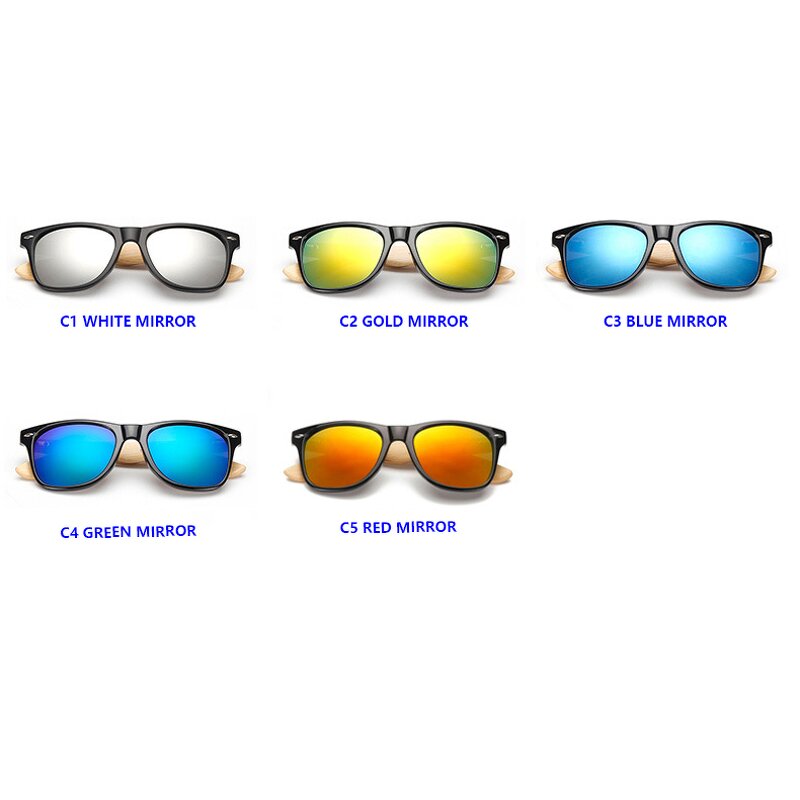 Sunglasses Manufacturer - OEM Custom Promotion Square Bamboo Wooden Mirror