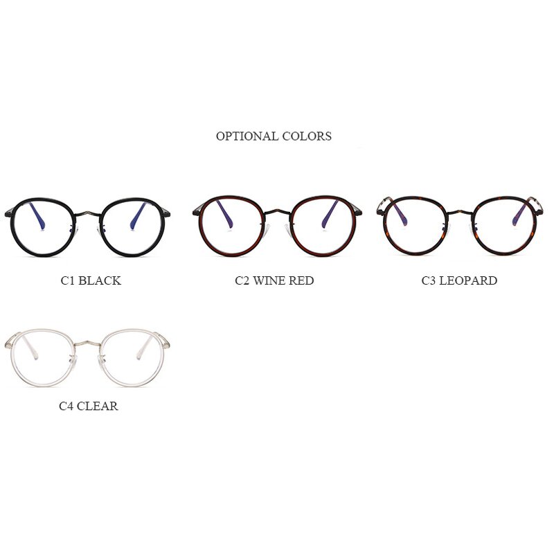 Computer Glasses Manufacturer - OEM Custom Figure Round Metal Anti Blue Light