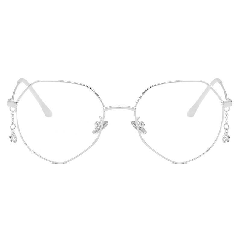 Spectacle Frame Manufacturer - OEM Custom New Net Red Female Polygonal Metal