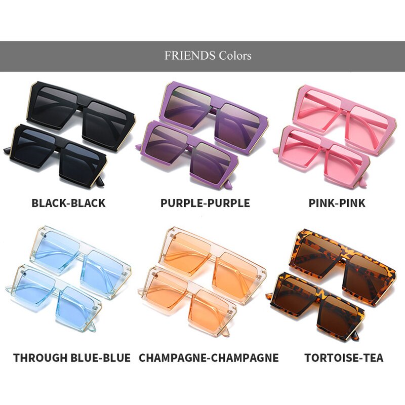 Kids Sunglasses Manufacturer - OEM Custom FRIENDS 2023 Big Square Family