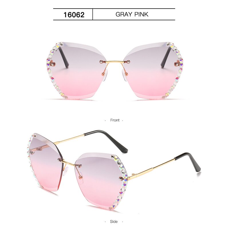 Sunglasses Manufacturer - OEM Custom Glitter Luxury Big Frame Oversized