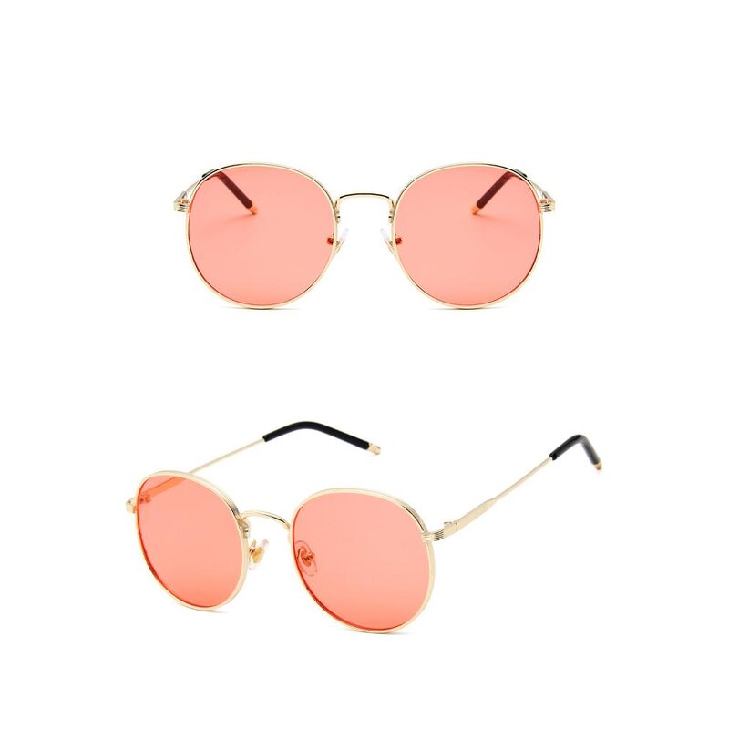 Sunglasses Manufacturer - OEM Custom Round Metal Thick-edged Colorful Ocean