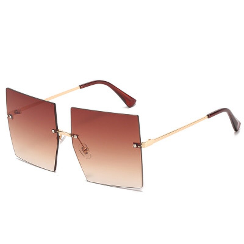 Sunglasses Manufacturer - OEM Custom Trendy Metal Big Oversized Rimless