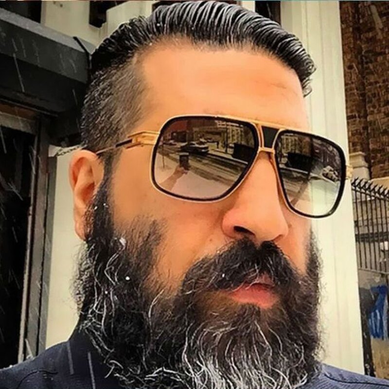 Sunglasses Manufacturer - OEM Custom FRIENDS Gradient Metal Mirror Oversized