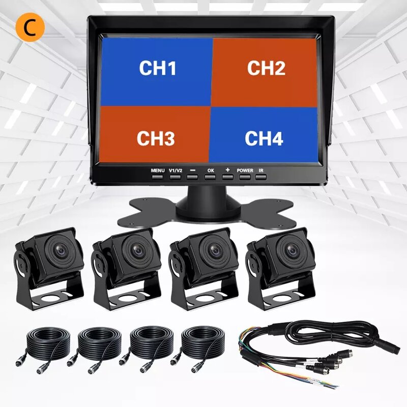 Car Rear View Monitor Factory - 12V 24V 7 Inch TFT LCD