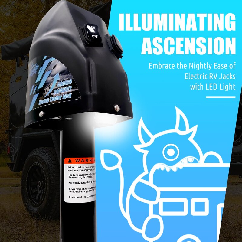 RV Power Tongue Jack Supplier - Heavy Duty Electric 12v DC