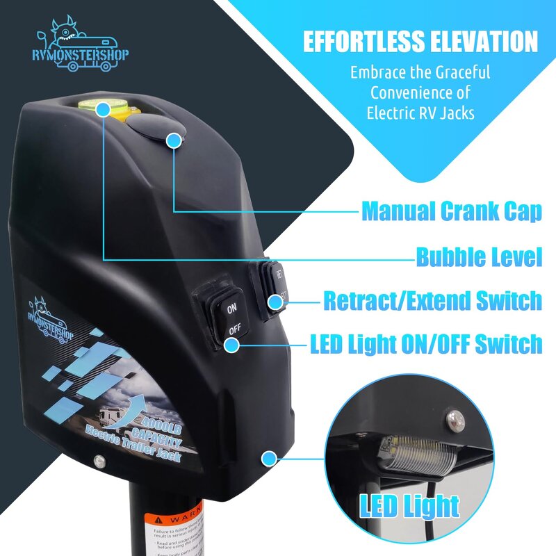 Electric Trailer Jack Manufacturer - 12V 4000LBS Power Tongue