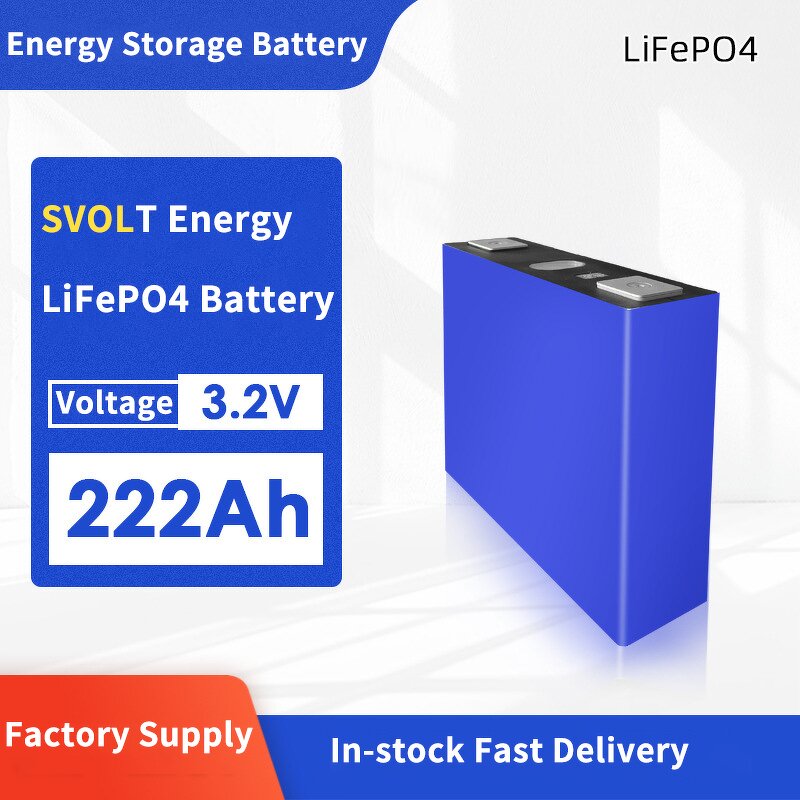 LiFePO4 Battery Cell Supplier - SVOLT 3.2V 222Ah LFP for Solar