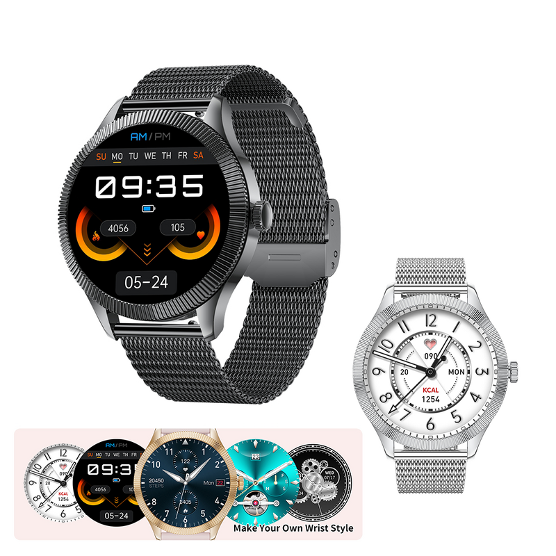 Smart Watch Supplier - M56 LED Screen Leather Strap