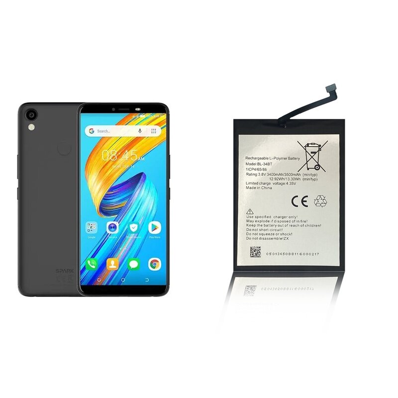 Tecno Battery Supplier - BL-34BT 4000mah for Spark 2