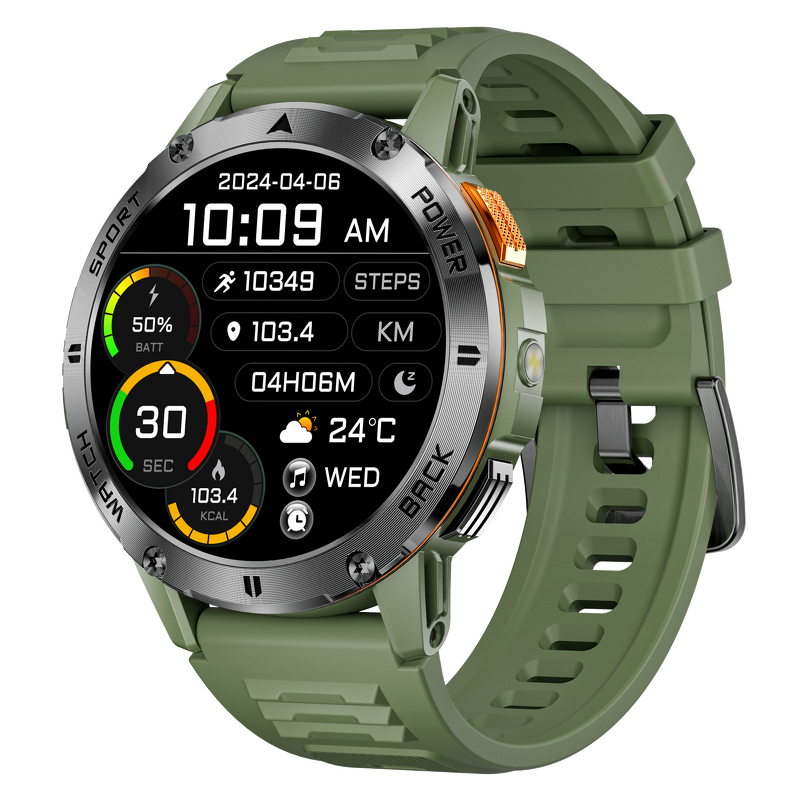 Smartwatch Factory - YK07 Heart Rate Monitor Answer Call