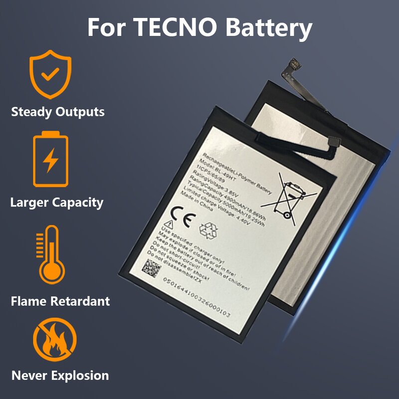 Tecno Battery Factory - BL-46BT 4750mah for Camon 18 Premier