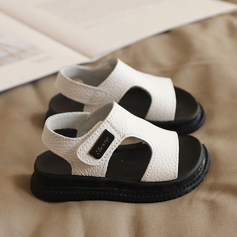 Children's Sandals Manufacturer - OEM Custom 2025 Summer White Black Shoes