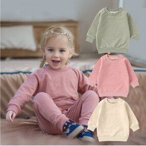 Children Hoodie Manufacturer - Wholesale Solid Color Long Sleeve Kids