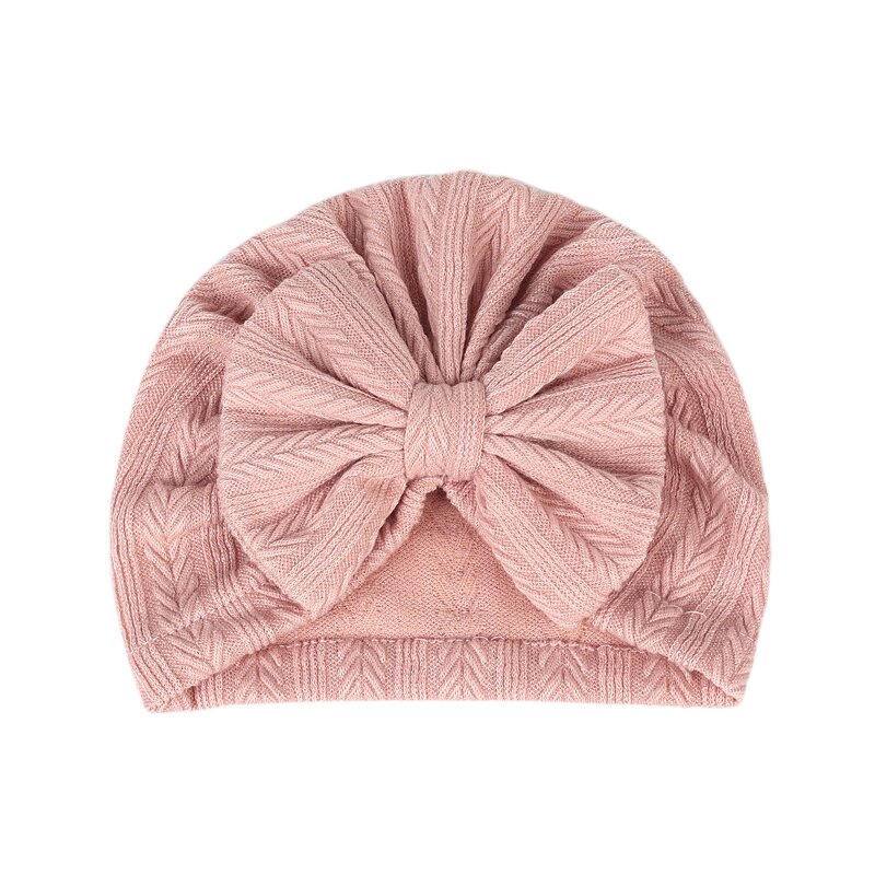 Baby Hat Manufacturer - Wholesale Fashion Solid Color Wheat-striped Bow
