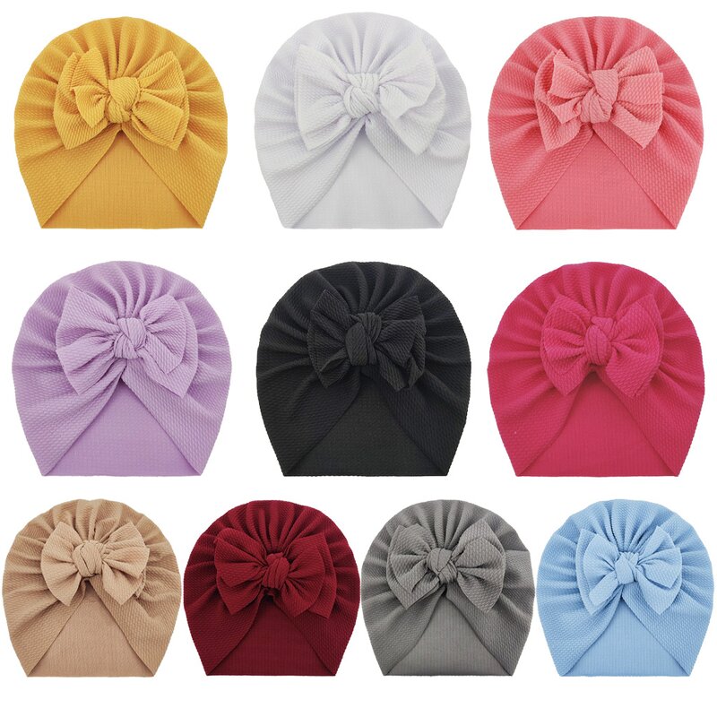 Baby Fetal Cap Manufacturer - OEM Custom Soft Plain Beanie with Bow