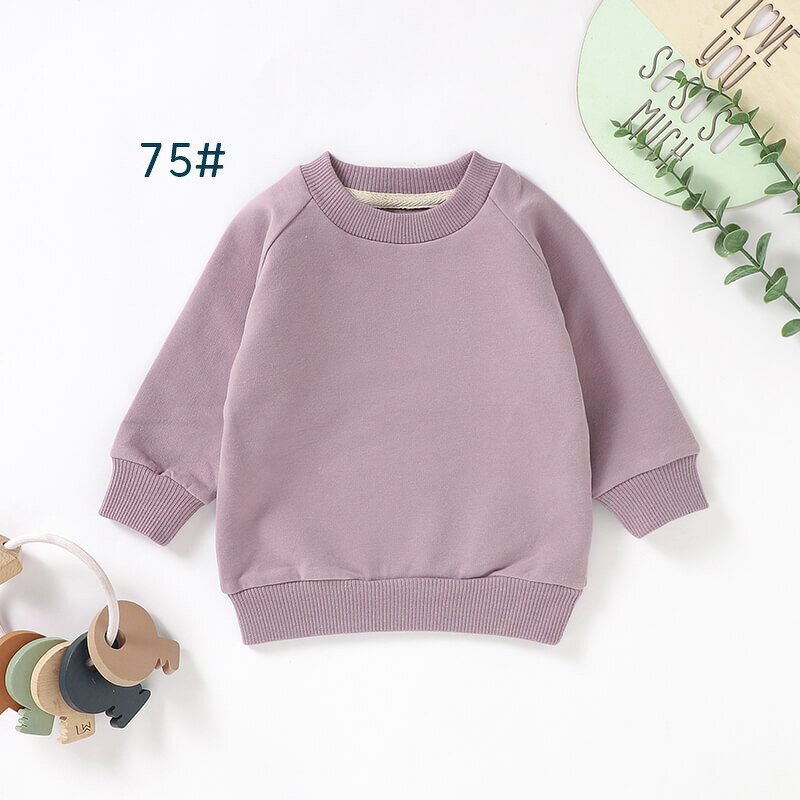 Children Hoodie Manufacturer - Wholesale Solid Color Long Sleeve Kids