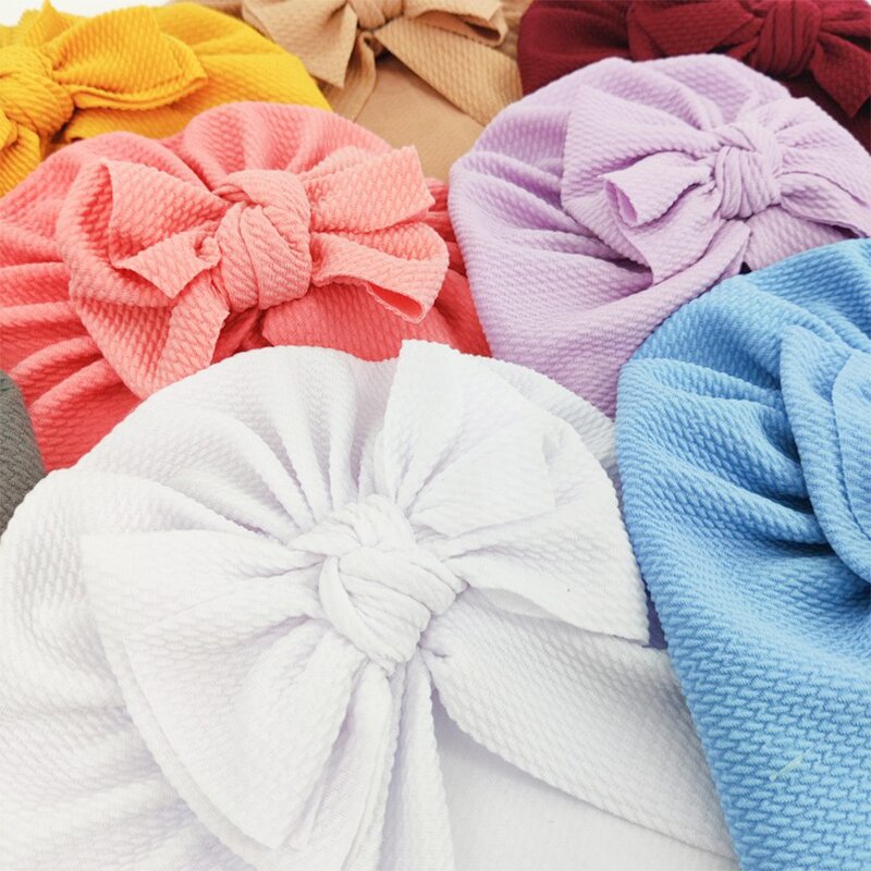 Baby Fetal Cap Manufacturer - OEM Custom Soft Plain Beanie with Bow