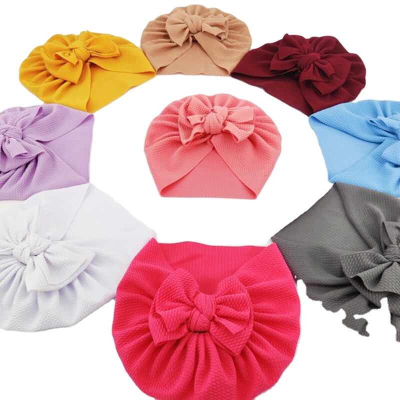 Baby Fetal Cap Manufacturer - OEM Custom Soft Plain Beanie with Bow