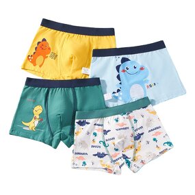 Boys' Underwear Set Manufacturer - OEM Custom Cotton 4 Pcs Children's Boxer
