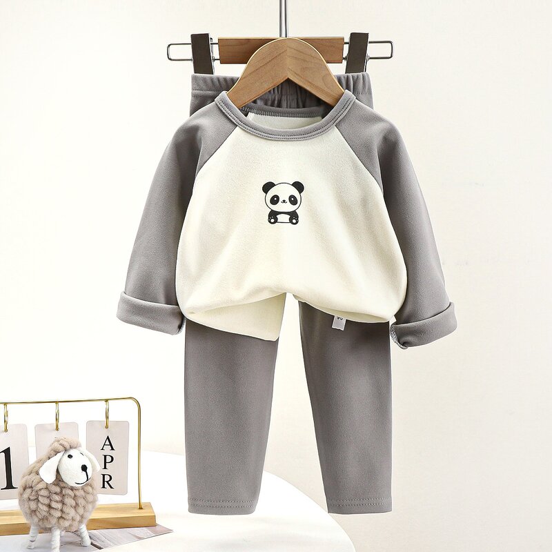 Children's Clothing Set Manufacturer - OEM Autumn Winter Cartoon Printed