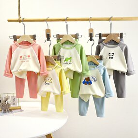 Children's Clothing Set Manufacturer - OEM Autumn Winter Cartoon Printed