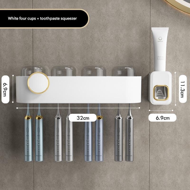 Toothbrush Rack Factory - Light Luxury Transparent Punch-Free