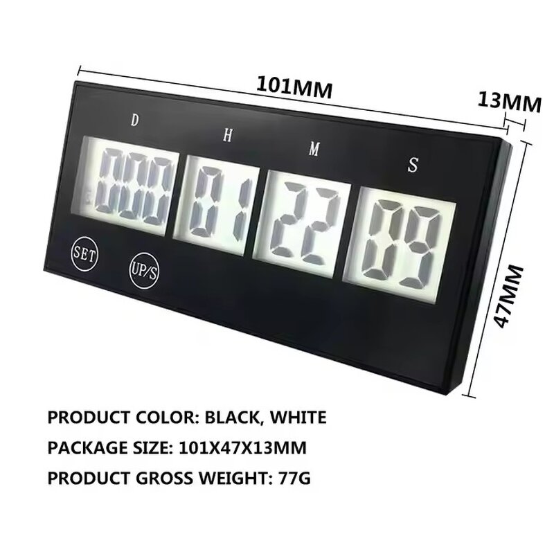 Kitchen Countdown Clock Factory - Small LCD 999 Days Square