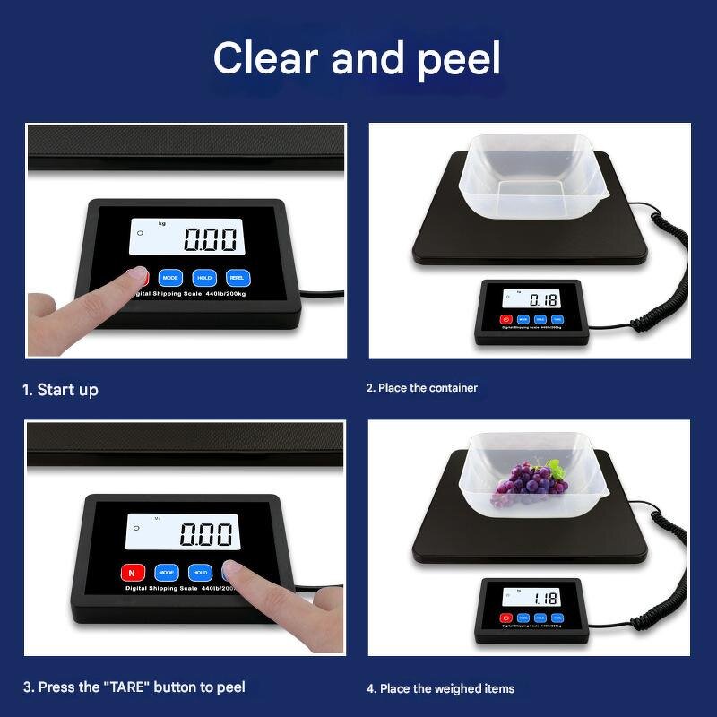 Platform Scale Factory - 200kg High-Precision Pet Battery Powered