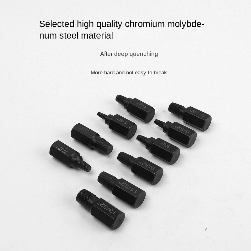 Screw Remover Set Supplier - 10-Piece Carbon Steel Hexagon Socket