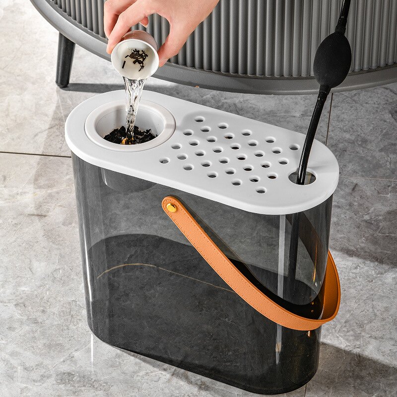 Waste Bin Supplier - Portable with Lid Dry Wet Separation Oval