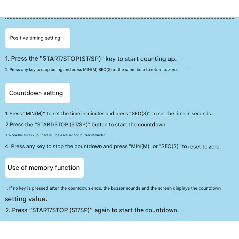 Kitchen Timer Factory - Magnetic Plastic Stopwatch Countdown