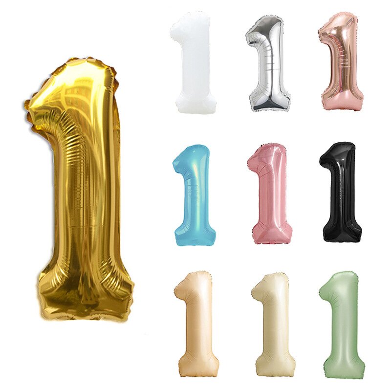 Aluminum Balloon Factory - 32 Inch Gold Silver Gradient Digital