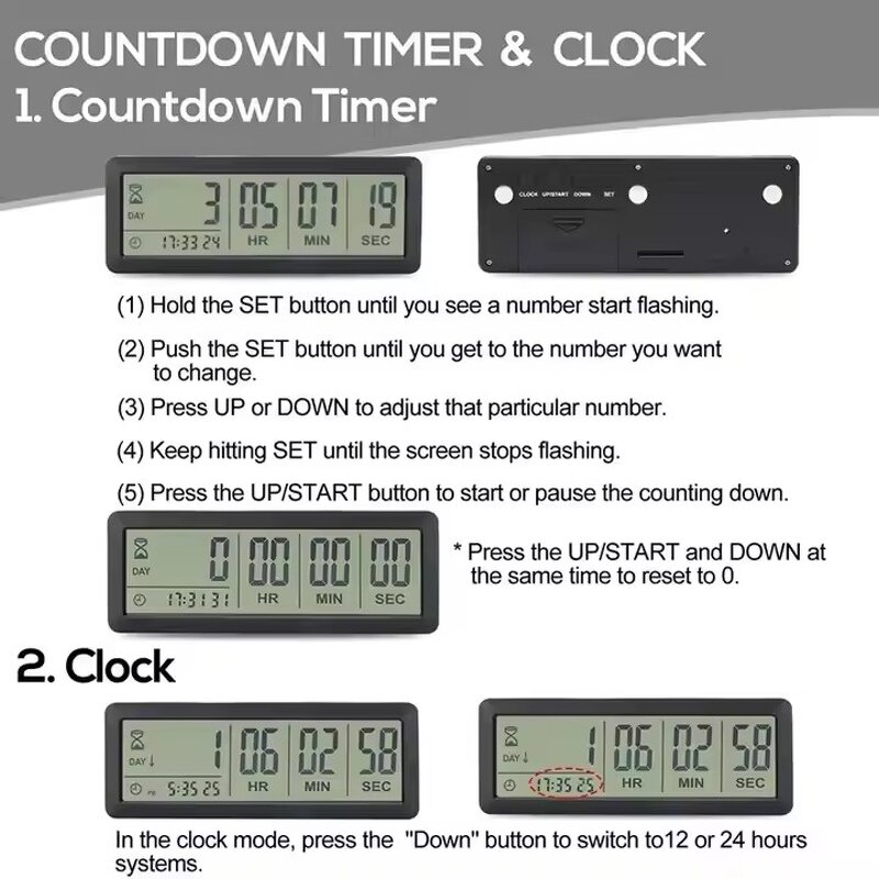 Digital Countdown Timer Supplier - 999 Days Big LED Display