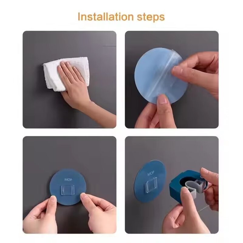 Wall Hook Rack Supplier - Seamless for Mop Kitchen Bathroom