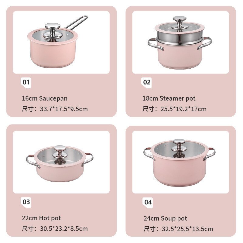 Stainless Steel Pot Supplier - Korean Style 304 Double Bottom